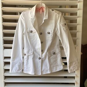 Tory Burch White Blazer size 10